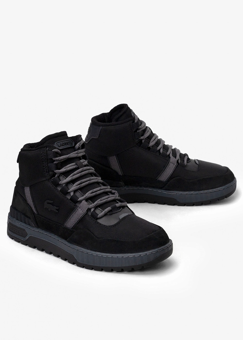 Sneakersy męskie czarne LACOSTE T-CLIP 