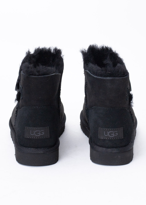 Buty zimowe damskie UGG Mini Bailey Button II (1016422-BLK)