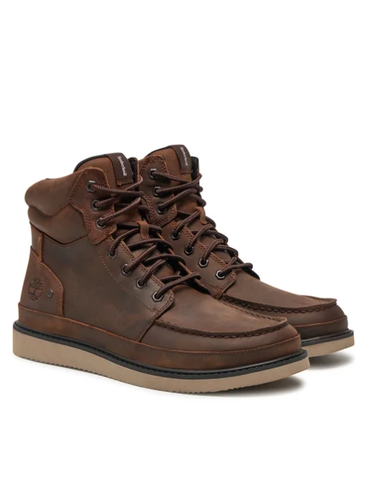 Timberland NEWMARKET MID LACE UP BOOT DARK BROWN FULL GRAIN Trzewiki męskie
