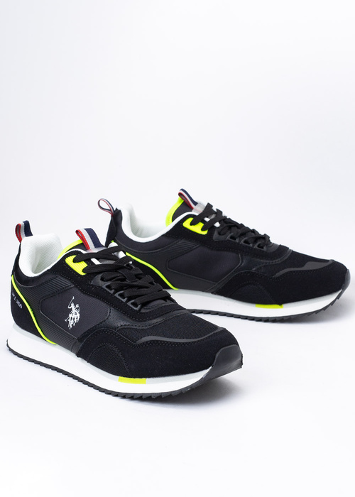 Sneakersy męskie U.S. POLO ETHAN001M/3TH1 BLK 