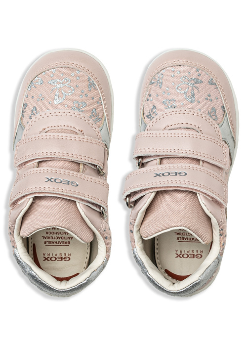 GEOX B Elthan Girl Sneakersy dziecięce beżowe