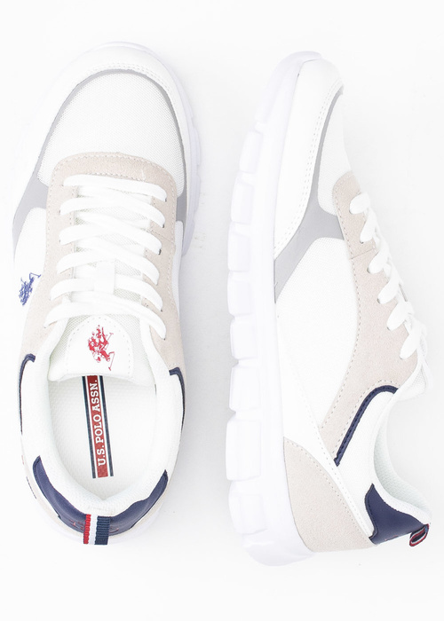 Sneakersy męskie U.S. POLO GARY002M/3MY1 WHI 