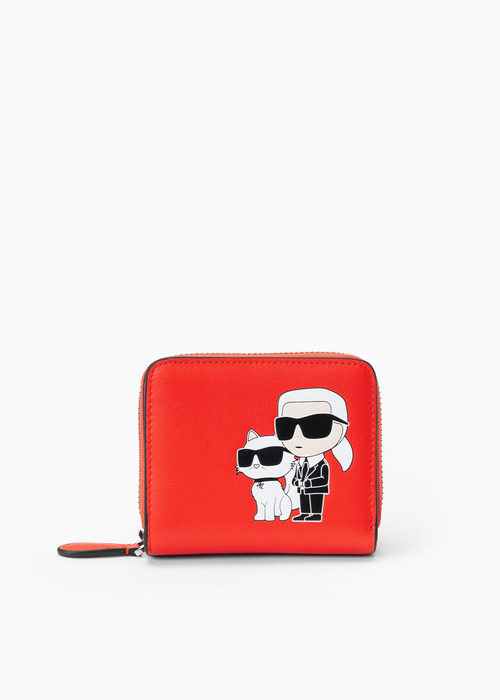 Portfel KARL LAGERFELD K/IKONIK 2.0 LEATHER SM ZIPWLT 