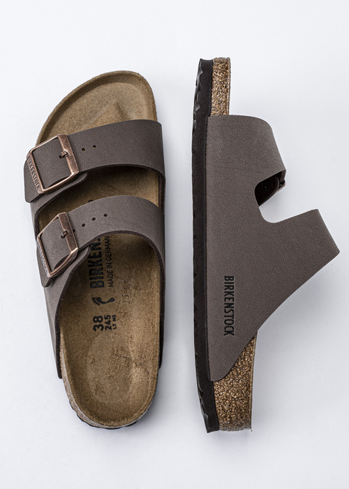 Birkenstock Arizona BS Nubuk Mocca Klapki damskie brązowe