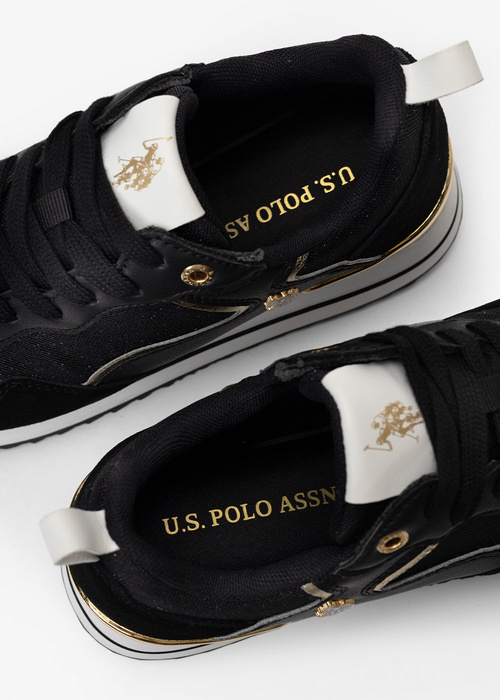 Sneakersy damskie U.S. Polo ASSN CALZATURA DONNA MONTAT LAYLA001W/3MY1-BLK 