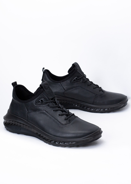 Sneakersy męskie czarne ECCO ST.360 M SNEAKER FG LEA