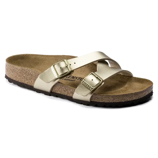 BIRKENSTOCK Yao Balance BF Gold Klapki damskie