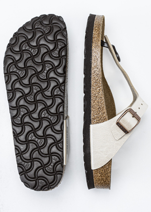 Japonki damskie białe Birkenstock Gizeh BF