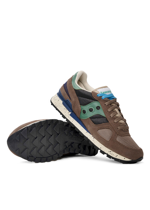 Sneakersy męskie brązowe Saucony Shadow Original