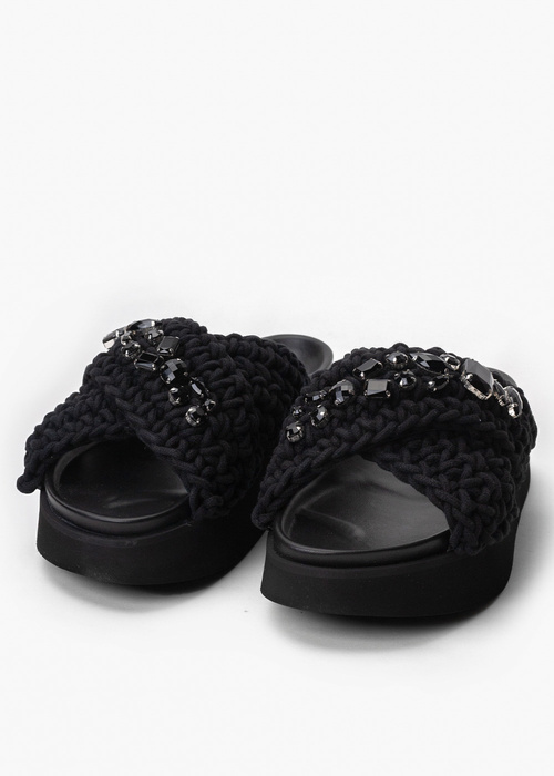 INUIKII WOVEN STONES PLATFORM Klapki damskie