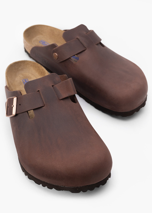 BIRKENSTOCK BOSTON SFB LEOI HABANA Klapki męskie