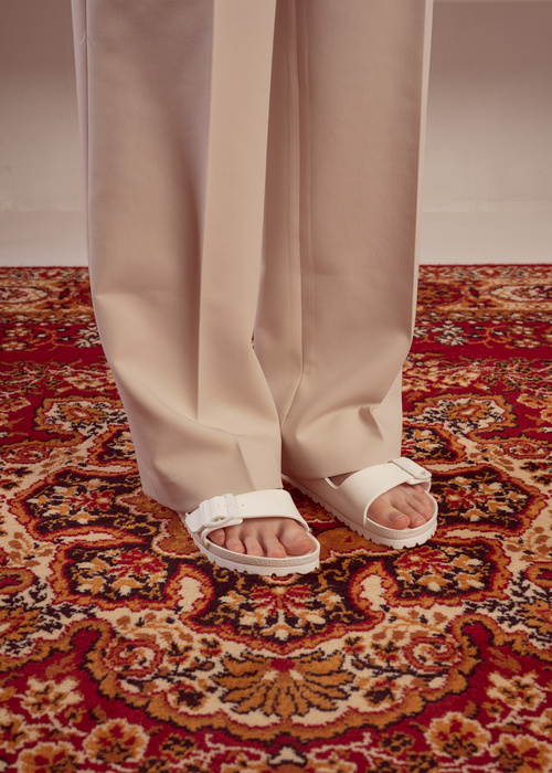 Birkenstock Arizona Essentials Klapki damskie białe