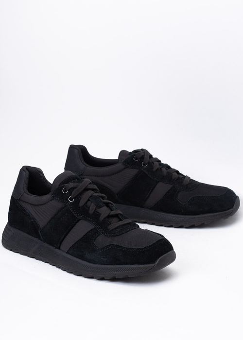 Sneakersy męskie czarne GEOX U MOLVENO