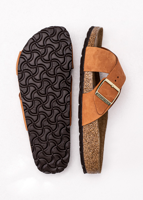 Klapki damskie pomarańczowe Birkenstock Siena SFB