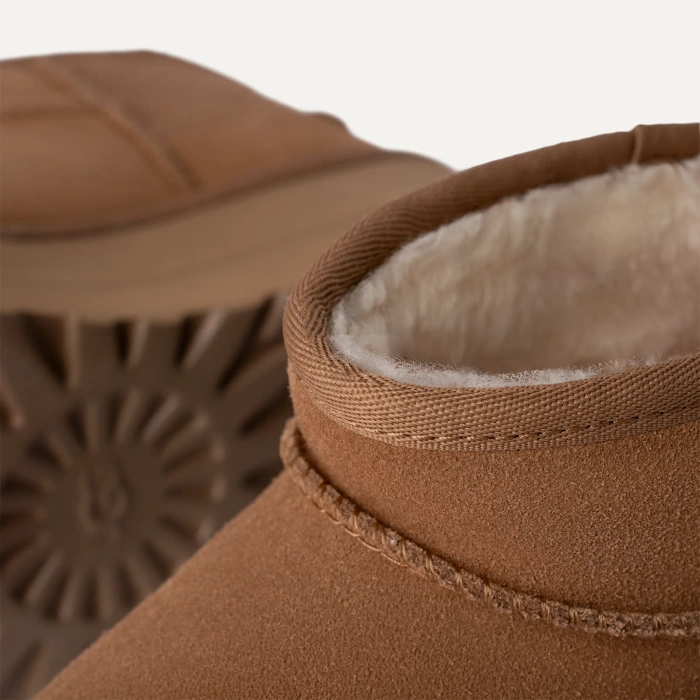 UGG W CLASSIC ULTRA MINI PLATFORM Buty zimowe damskie brązowe