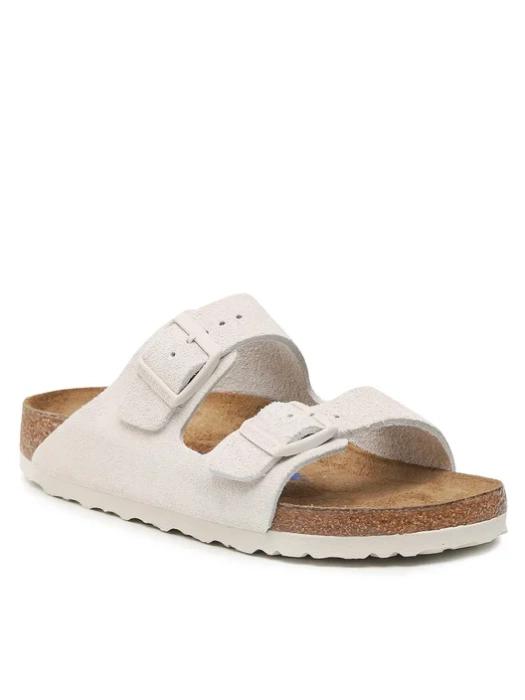 BIRKENSTOCK Arizona SFB LEVE Antique White Klapki damskie
