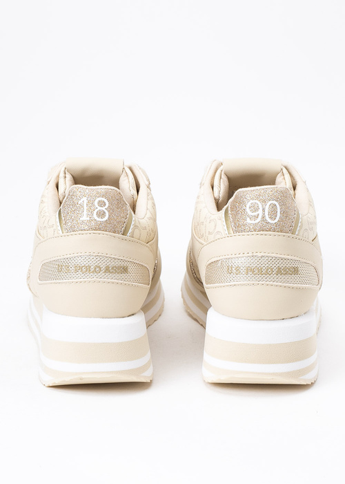 Sneakersy damskie U.S. POLO SYLVI007W/3YL1 BEI001 