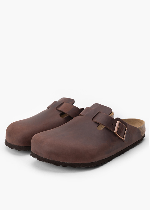 BIRKENSTOCK BOSTON SFB LEOI HABANA Klapki męskie
