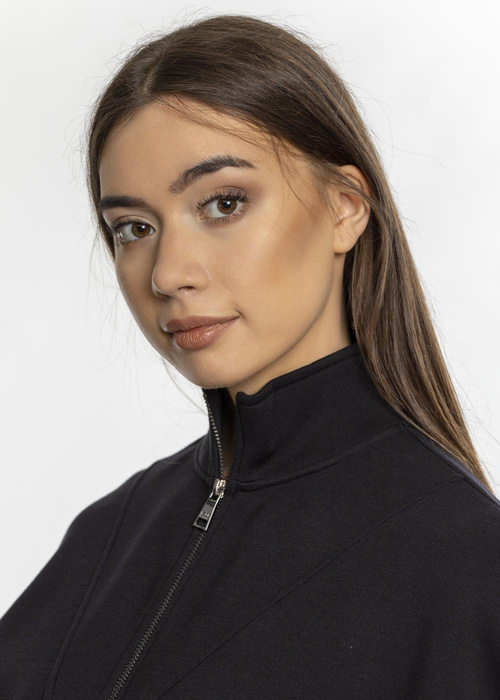 Bluza damska Karl Lagerfeld Logo Tape Zip-Up (211W1802-999)