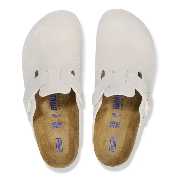 BIRKENSTOCK Boston Soft Footbed Suede Leathe Klapki damskie