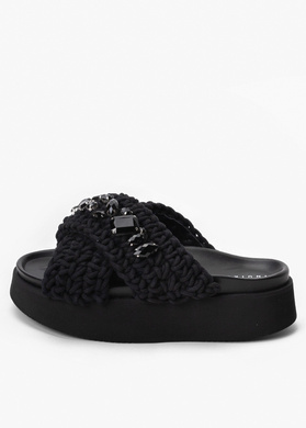 INUIKII WOVEN STONES PLATFORM Klapki damskie