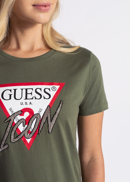 Koszulka damska Guess Ss Cn Icon Tee (W1YI0YI3Z00-G8DO)