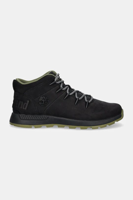 Timberland Sprint Trekker MID LACE UP SNEAKER BLACK NUBUCK Sneakersy męskie
