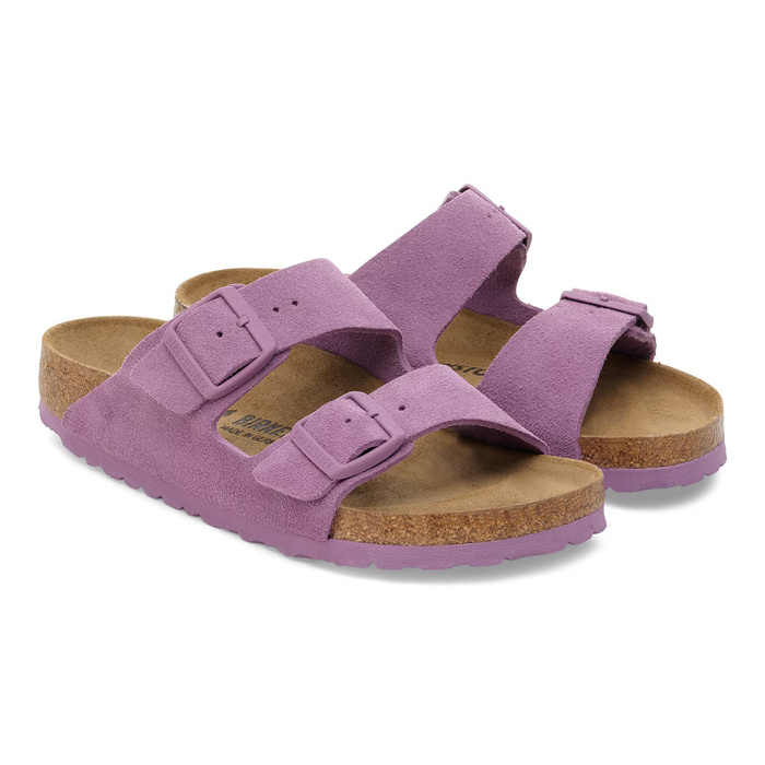 Birkenstock Arizona Suede Leather Klapki damskie
