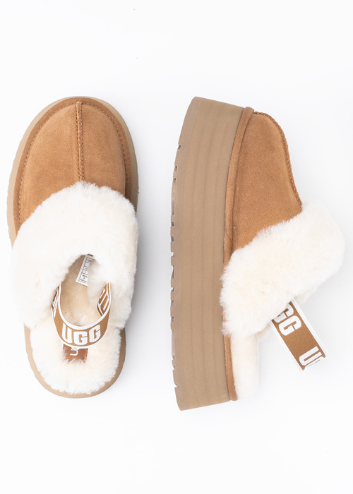 Kapcie damskie brązowe UGG W FUNKETTE