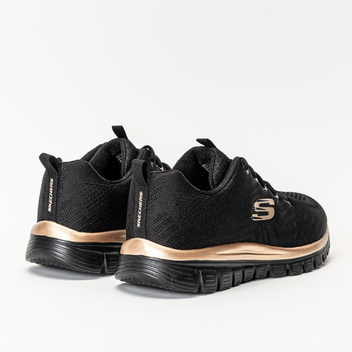 Buty sportowe damskie Skechers Graceful Get Connected (12615/BKRG)