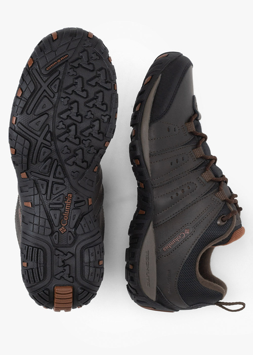 Buty outdoorowe męskie brązowe COLUMBIA  WOODBURN II WATERPROOF