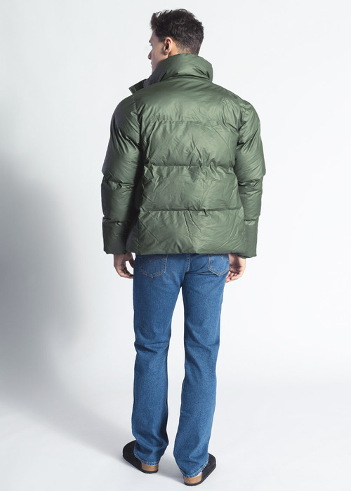 Kurtka zimowa unisex zielona Rains Boxy Puffer Jacket