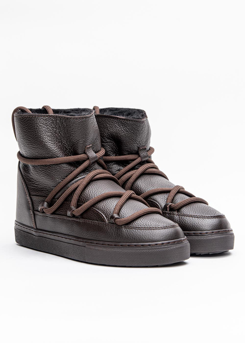 Buty zimowe damskie INUIKII Sneaker Full Leather Chocolate (70202-089)