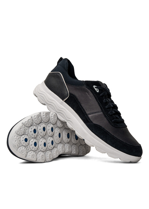 Sneakersy męskie czarne GEOX U Spherica U25BYC 08522 C4002