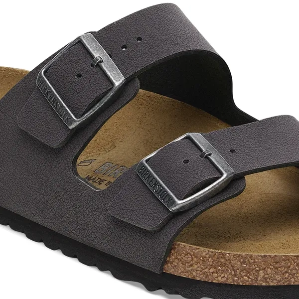 Birkenstock Arizona Birko-Flor Velvet Gray Klapki Unisex