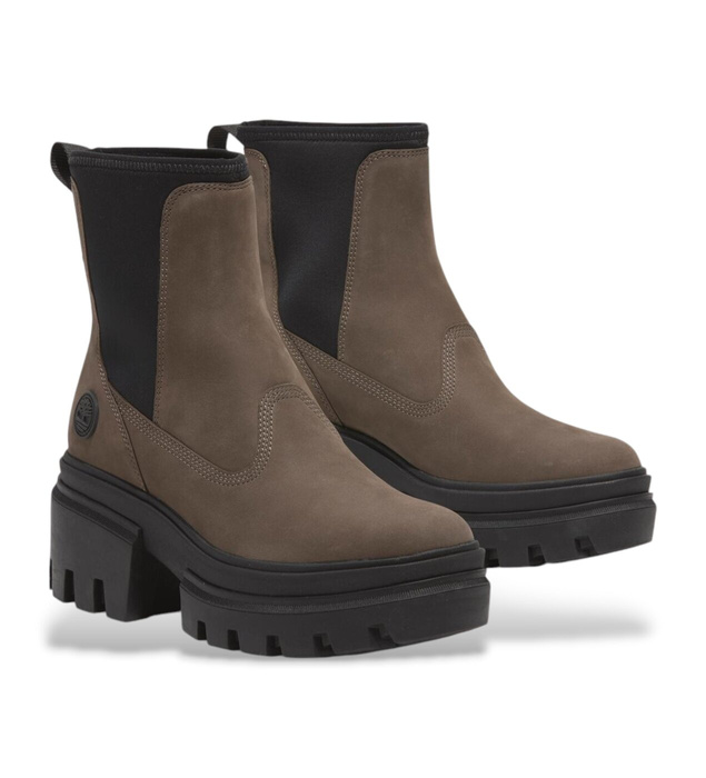 Timberland Everleigh MID CHELSEA BOOT MEDIUM BROWN NUBUCK Sztyblety damskie
