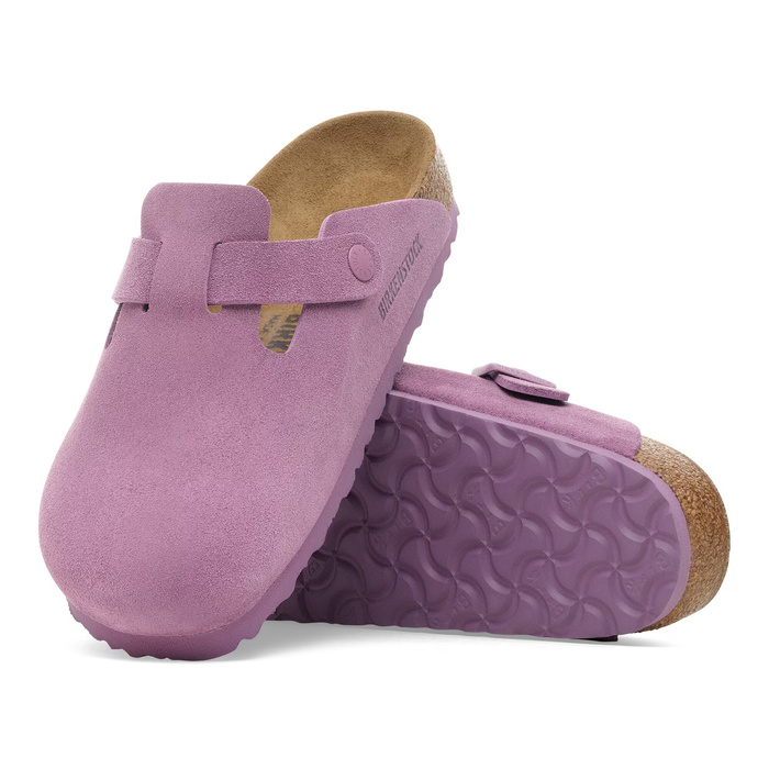 BIRKENSTOCK Boston LEVE Mauve Klapki damskie