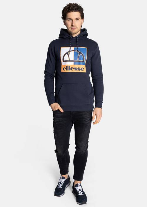 Bluza z kapturem męska Ellesse Labus OH Hoody Regular Fit Granatowy