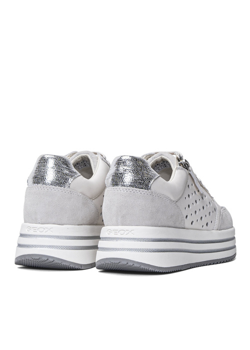Sneakersy damskie białe GEOX D Kency WHT