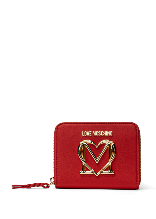 Portfel damski czerwony Love Moschino JC5702PP0EKL0500