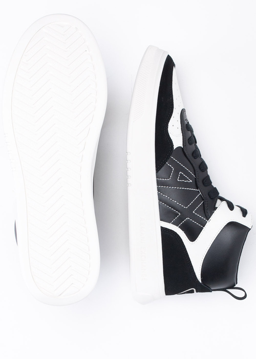 Sneakersy męskie czarne ARMANI EXCHANGE XUZ040 XV601 K001 