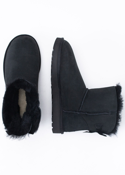 Buty zimowe damskie UGG W Mini Bailey Bow II (1016501-BLK)