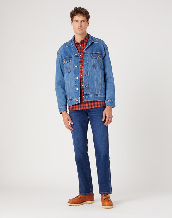 WRANGLER FRONTIER DANCING WATER Spodnie jeansowe męskie
