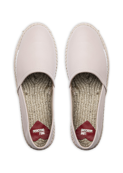 Espadryle damskie beżowe Love Moschino JA10213G0EIE0609