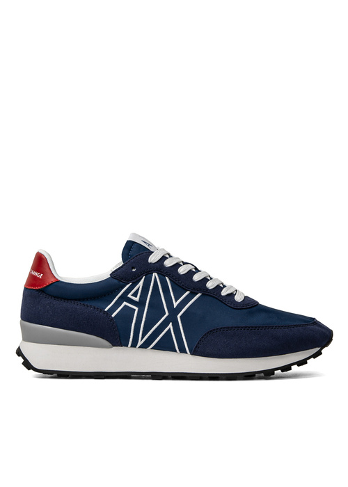 Sneakersy męskie granatowe Armani Exchange XUX129 XV549 K645