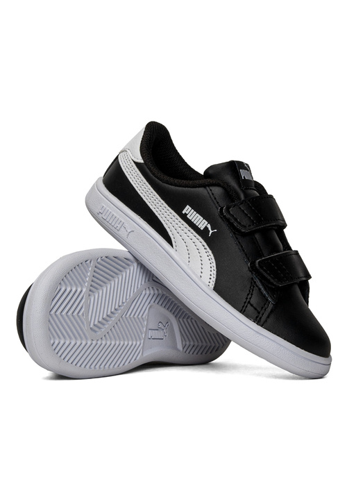 Buty sportowe dziecięce czarne Puma Smash v2 L V Inf 