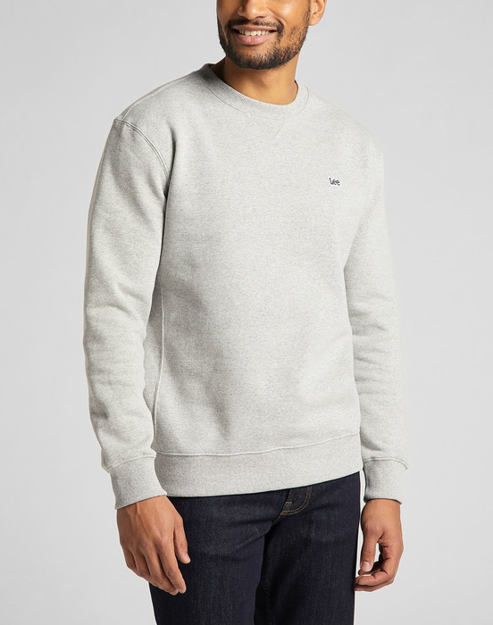 Bluza męska LEE PLAIN CREW SWS GREY MELE 