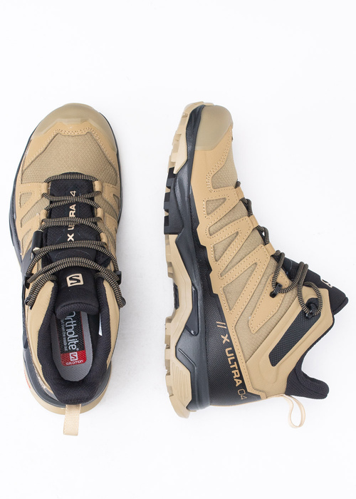 Buty trekkingowe męskie beżowe Salomon X Ultra 4 Mid GORE-TEX