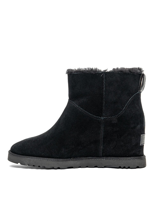 Botki damskie UGG W Classic Femme Zip Mini (1117535-BLK)