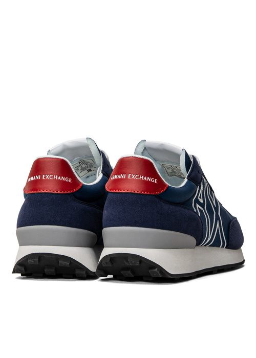Sneakersy męskie granatowe Armani Exchange XUX129 XV549 K645